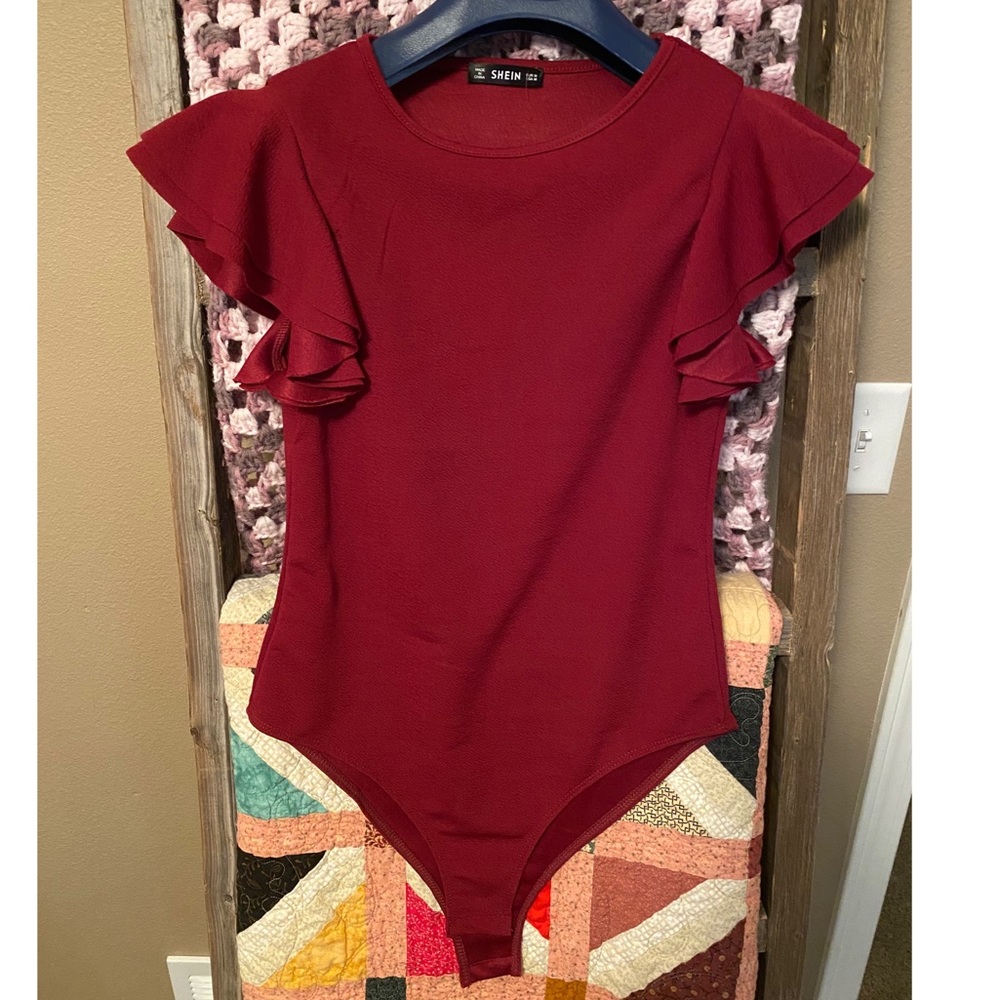 Maroon bodysuit